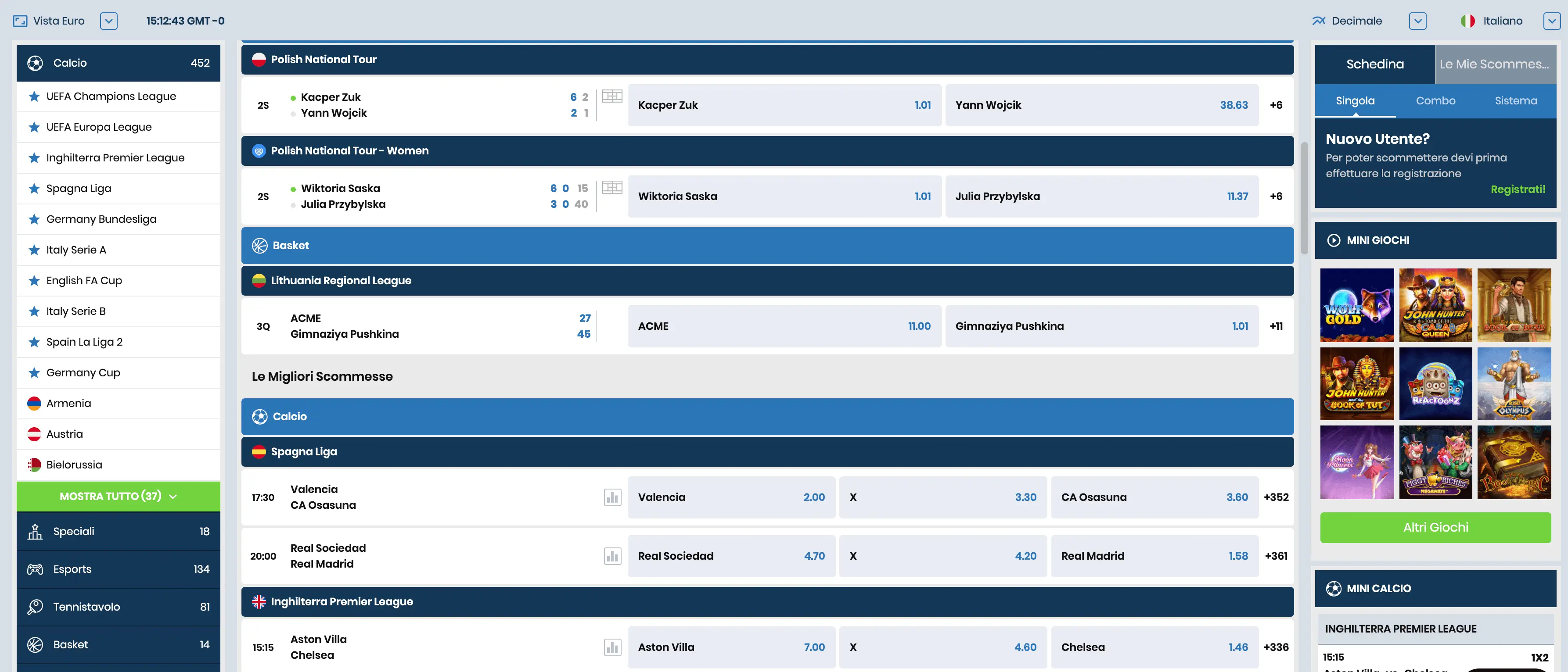 BabiBet Betting