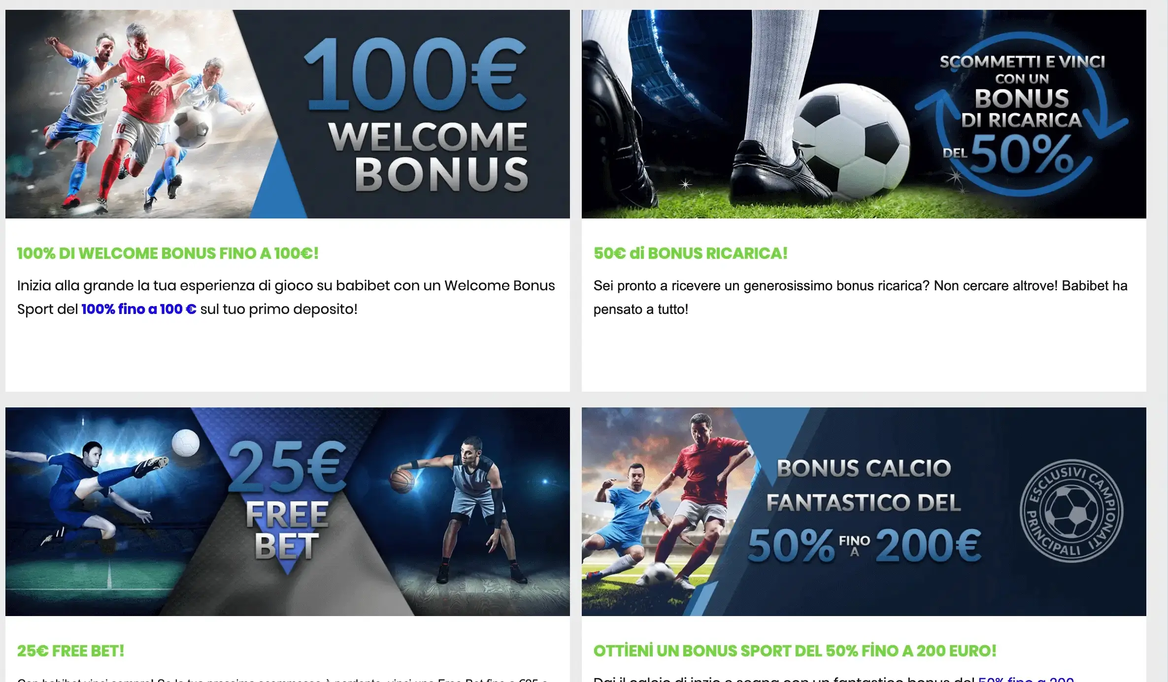 BabiBet Bonuses